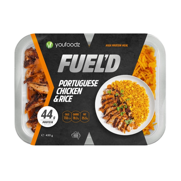 Youfoodz Fueld Portuguese Chicken & Rice 430g