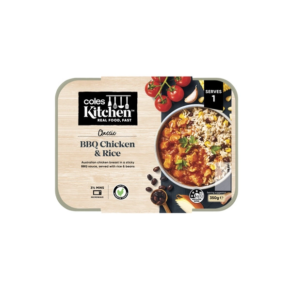 Coles Kitchen BBQ Chicken & Rice 350g