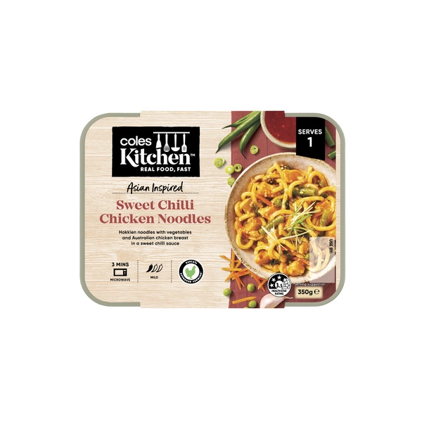 Coles Kitchen Sweet Chilli Chicken Noodles 350g