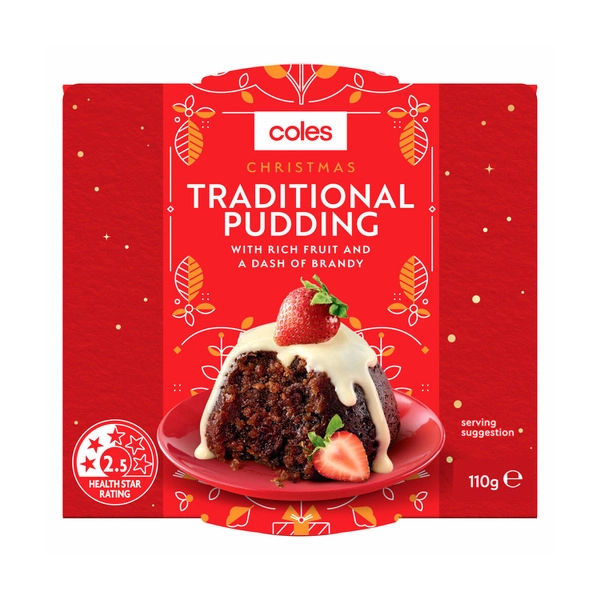 Coles Christmas Traditional Pudding 110g