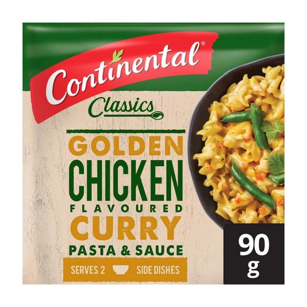 Continental Chicken Curry Pasta & Sauce Serves 3 90g