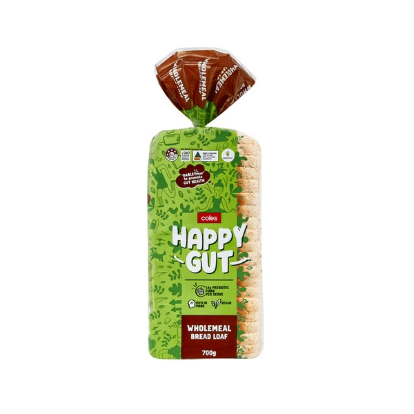 Coles Happy Gut Wholemeal 700g