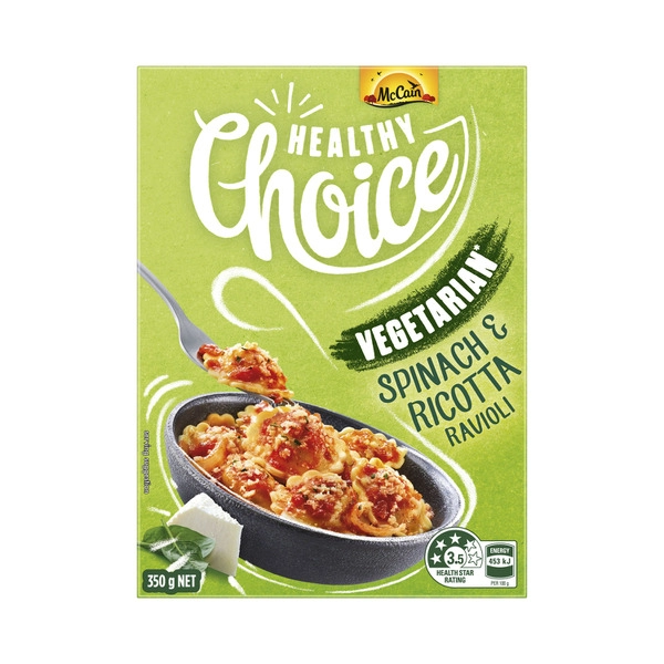 McCain Frozen Healthy Choice Spinach & Ricotta Ravioli 350g