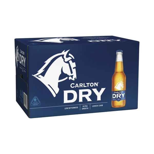 Carlton Dry Bottle 330mL 24 Pack