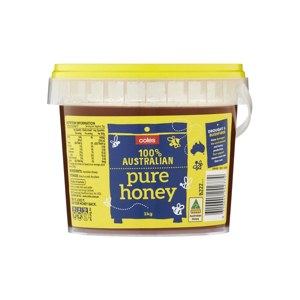 Coles Pure Australian Honey 1kg