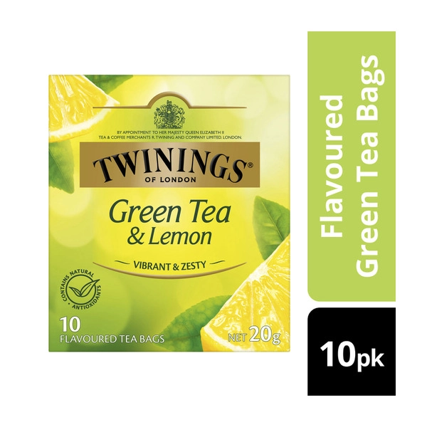 Twining's Green Tea And Lemon Tea Bags 10 Pack