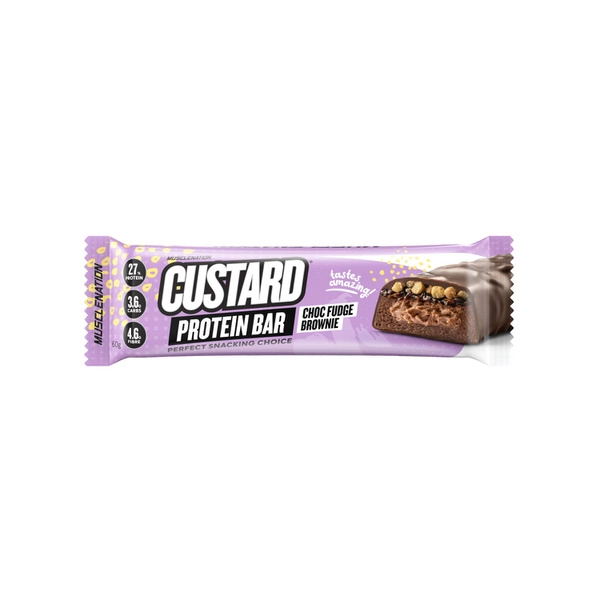 Muscle Nation Custard Bar Choc Fudge Brownie 60g