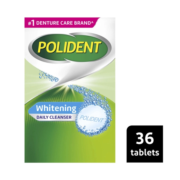 Polident Whitening Denture Cleaner for dentures and partials 36 pack