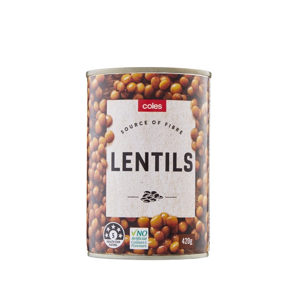 Coles Lentils Beans 420g