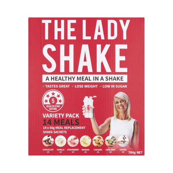 The Lady Shake Meal Replacement Variety 14 Pack 784g