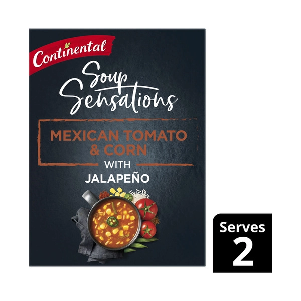 Continental Sensations 2s CONTINENTAL SENSATIONS SOUP MEXICAN TOMATO AND CORN 55G 