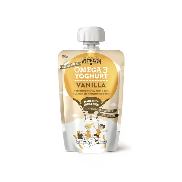 Omega 3 Vanilla Yoghurt Pouch 110g