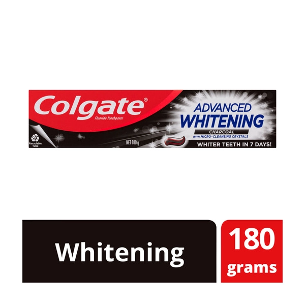 Colgate Advanced Whitening Charcoal Toothpaste 180g