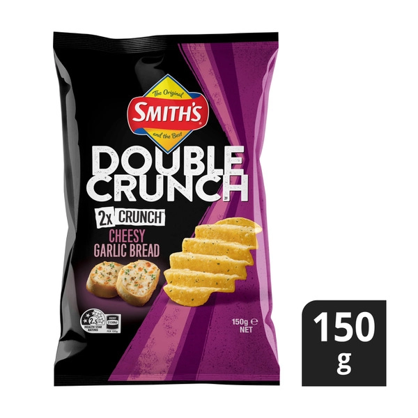 Smith's Double Crunch SMITHS DOUBLE CRUNCH CHEESY GARLIC BREAD 150G 