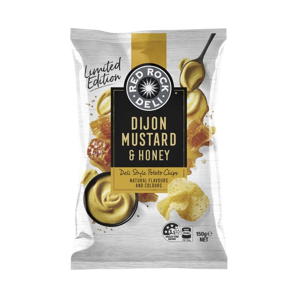 Red Rock Deli Potato Chips Dijon Mustard & Honey 150g