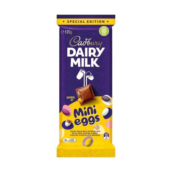 Cadbury Dairy Milk Mini Egg Chocolate Block 170g