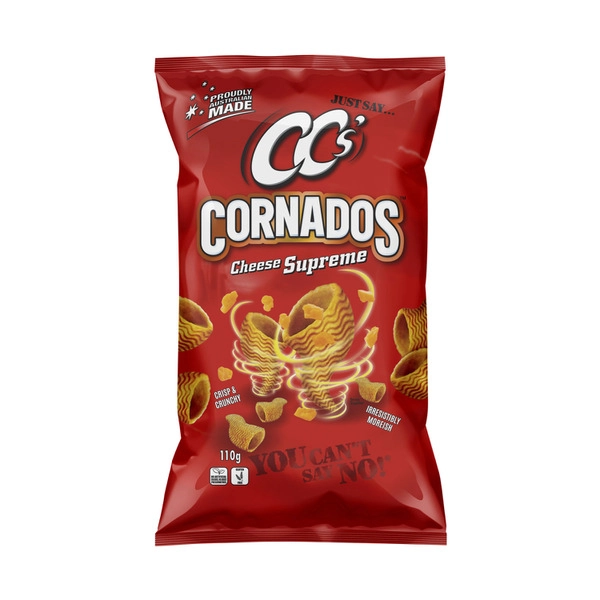 Cc's Cornados CC'S CORNADOS 110G:CHEESE SUPREME:.:110 GRAM 