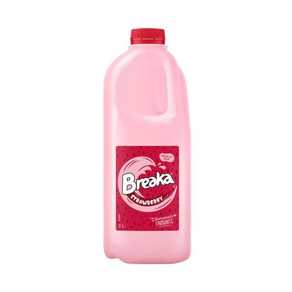 Breaka Strawberry Flavoured Milk 2L