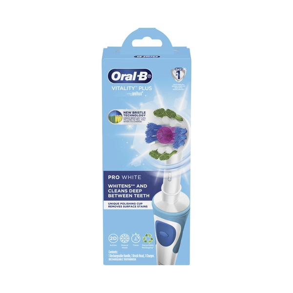 Oral B Vitality Ecobox 3D White Electric Toothbrush 1 pack