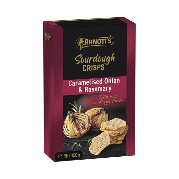 Arnotts Sourdough Crackers Caramelised Onion & Rosemary 150g