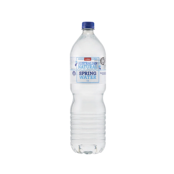 Coles Natural Spring Water 1.5L