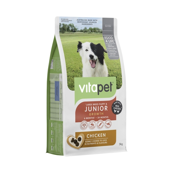 Vitapet Dry Dog Food Junior Chicken 3kg