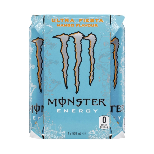 Monster Ultra Fiesta Multipack Cans 4 x 500mL 4 pack