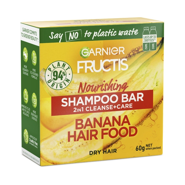 Garnier Fructis Banana 2In1 Shampoo Bar 60g