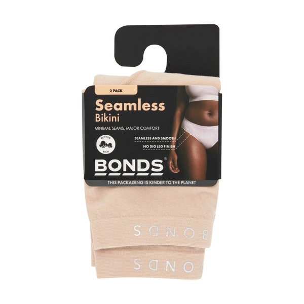 Bonds Womens Bikini Seamfree Assorted 12 & 14 2 pack