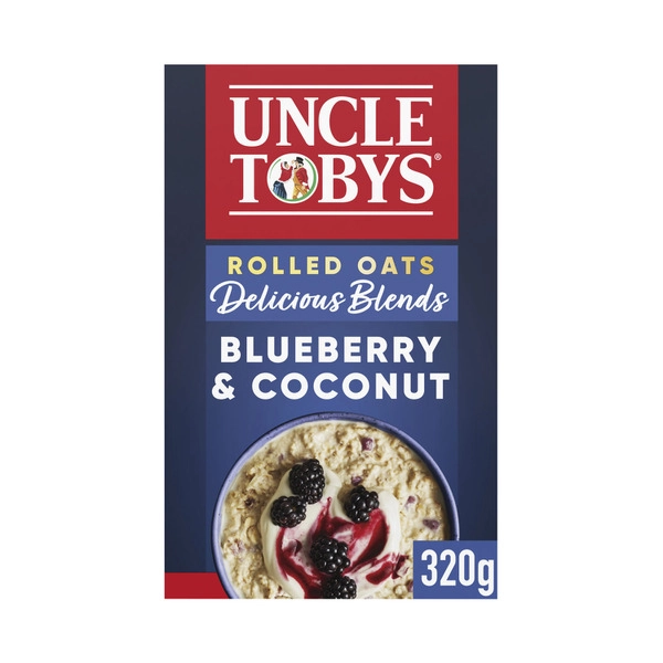 Uncle Tobys Oats Delicious Blends Blueberry & Coconut 320g