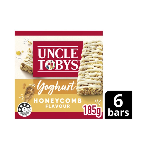 Uncle Tobys Yoghurt Topps UNCLE TOBYS MUESLI BARS YOGHURT HONEYCOMB KIDS SCHOOL LUNCHBOX SNACKS 