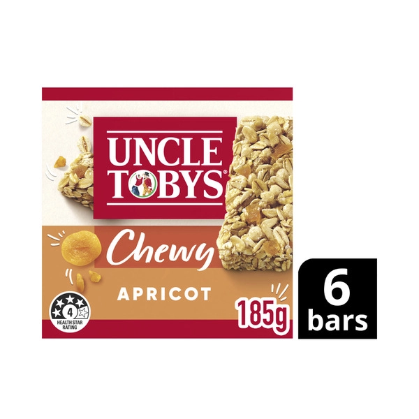 Uncle Tobys Chewy Muesli UNCLE TOBYS MUESLI BARS CHEWY APRICOT KIDS SCHOOL LUNCHBOX SNACKS 