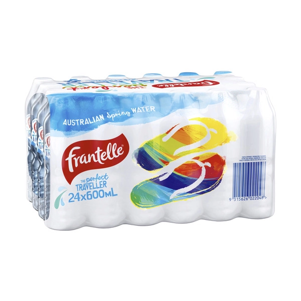 Frantelle Australian Still Spring Water Bottles Multipack 600mL x 24 Pack 24 pack