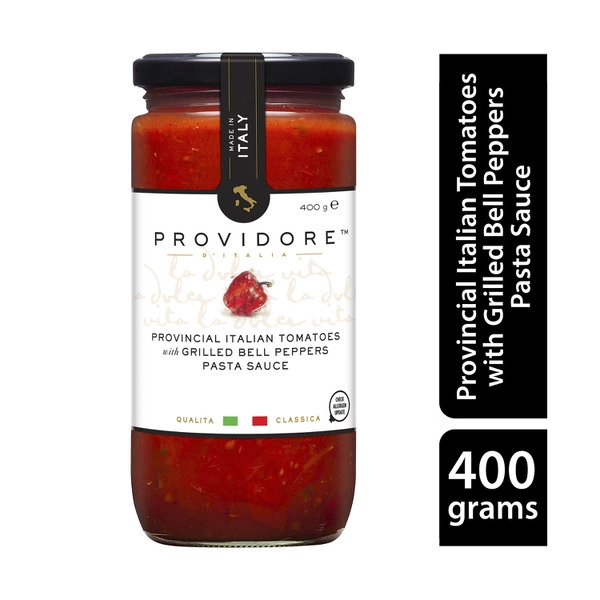 Providore Vine Ripened Tomato And Fire Roasted Pepper Pasta Sauce 400g