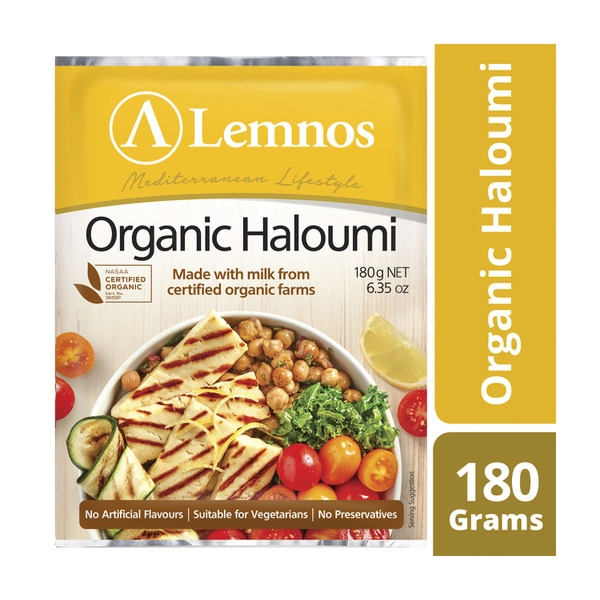 Lemnos Dairy Organic Haloumi Cheese 180g