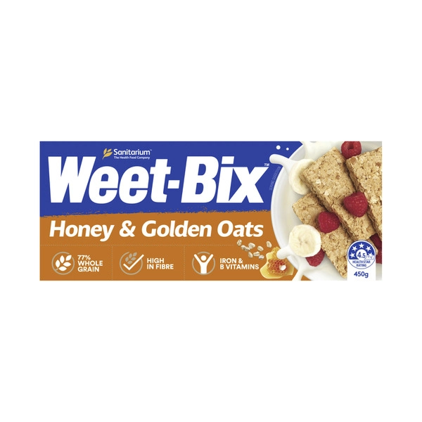 Weet-bix Honey & Golden Oats 450g