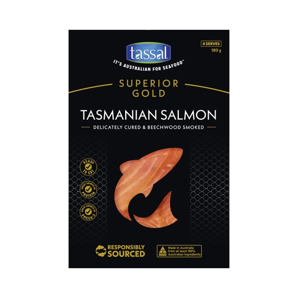 Tassal Tasmanian Smoked Salmon Premium Selection 180g