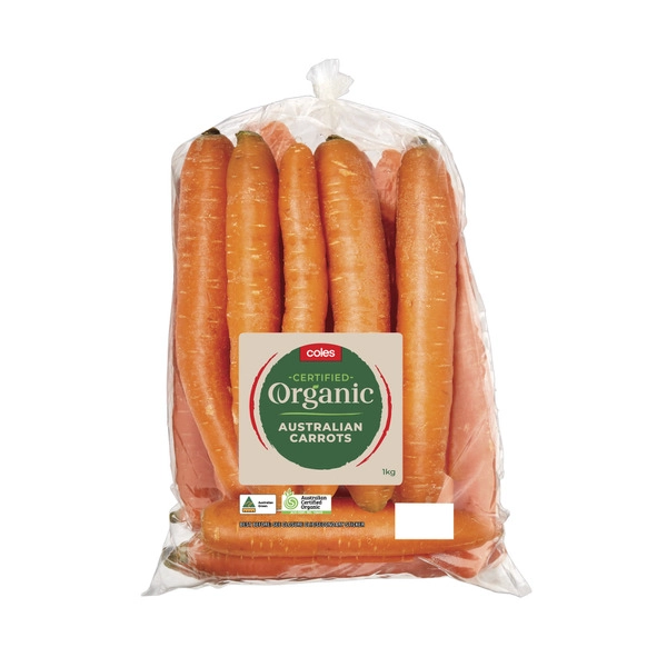 Coles Organic Carrots 1kg