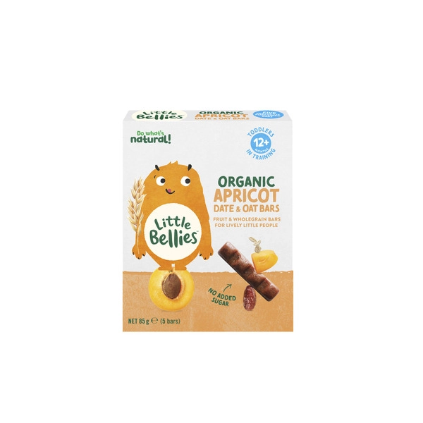 Little Bellies Organic Apricot Date & Oat Bars 85g