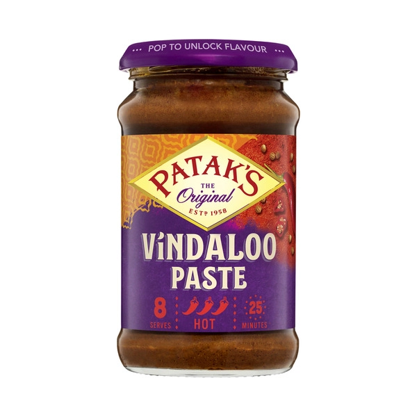 Patak's Vindaloo Curry Paste Hot 283g