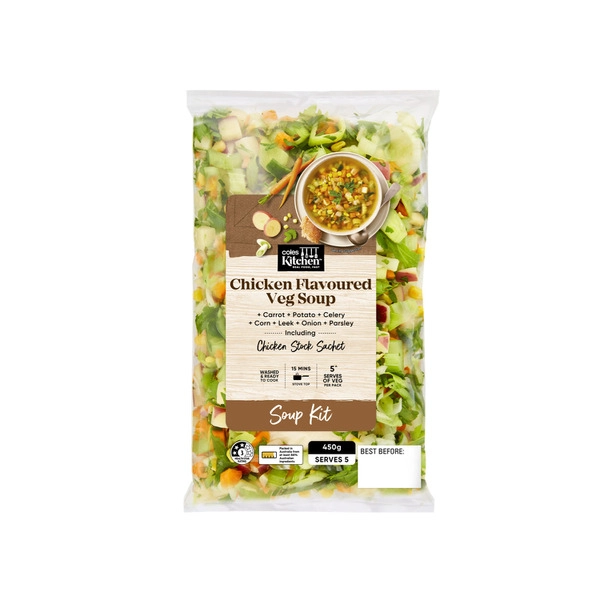 Coles Kitchen Chicken Style Soup Mix Kit 450g