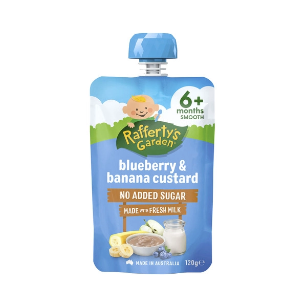 Rafferty's Garden Blueberry & Banana No Added Sugar Custard 6+ Months 120g