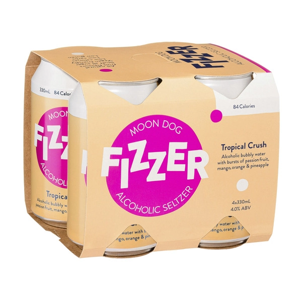 Moon Dog Fizzer Tropical Crush 330mL 4 Pack