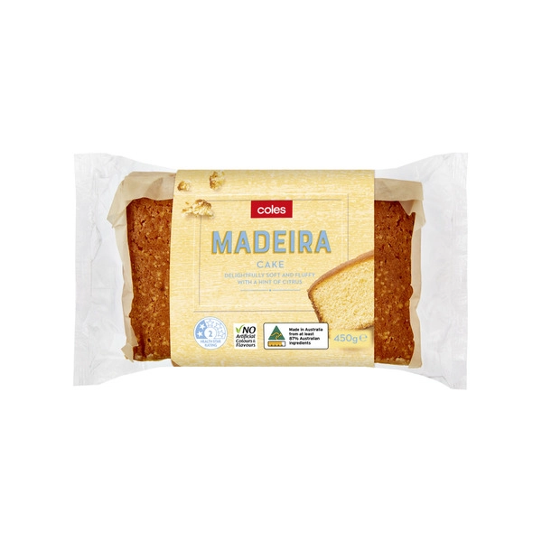 Coles Bakery Madeira Cake 450g