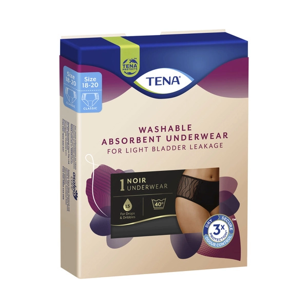 Tena Washable Women's Classic Brief Incontinence Underwear Size L 1 pack