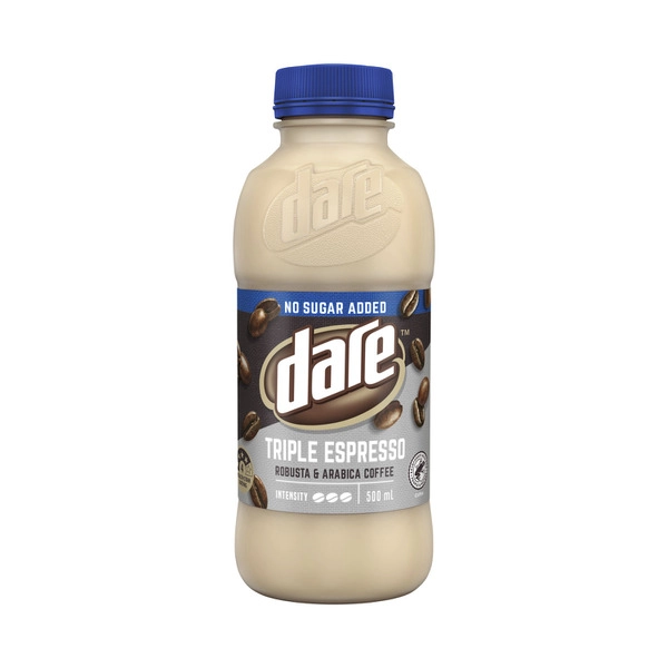 Dare No Added Sugar DARE NO ADDED SUAGR TRIPLE ESPRESSO FLAV MILK 500ML 