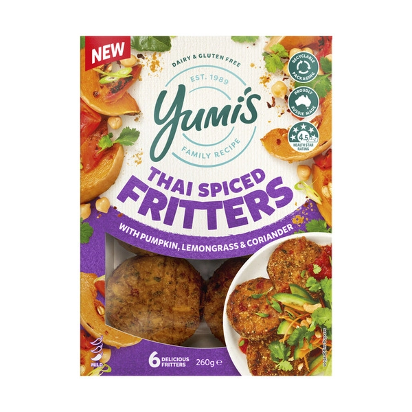 Yumi's Thai Spiced Fritters 6 Pack 260g