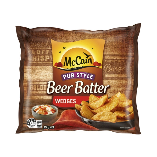 McCain Frozen Wedges Beer Batter 750g