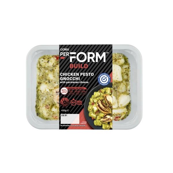 Coles Perform Build Chicken Pesto Gnocchi 430g