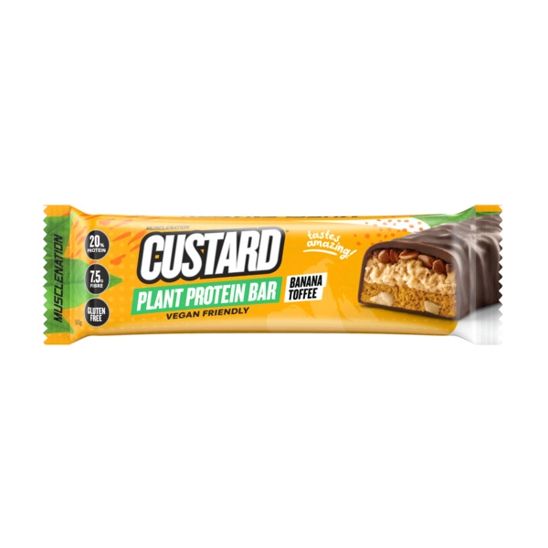 Muscle Nation CustardPlant Protein  Bar Banana Toffee 50g